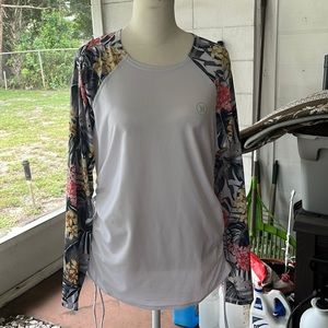 Hurley Long Sleeve Ladies Flower Rash Gard